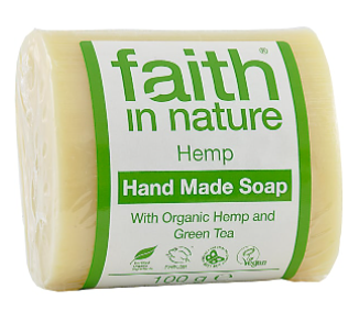 Увлажняющее мыло ручной работы Faith in nature 100г с маслом семян Конопли